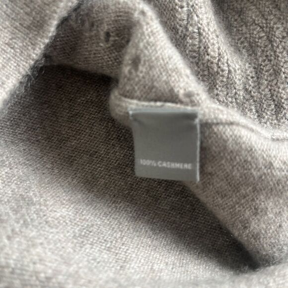 Neiman Marcus Cashmere Collection Sweater Womens Size M Gray Ruffled Sleeve‎ - Picture 4 of 13